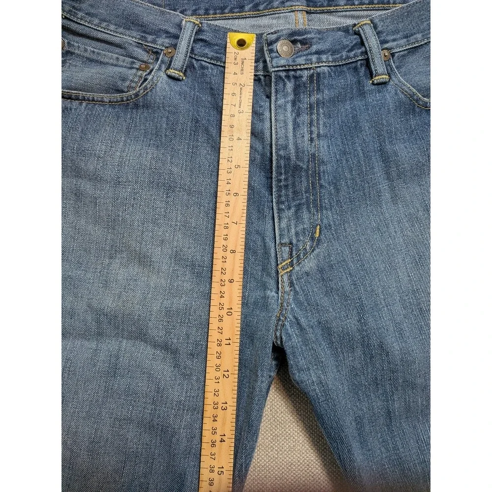 Polo Ralph Lauren Mens 36x32 Blue Straight Leg Denim Jeans Cotton Pants W36 L32